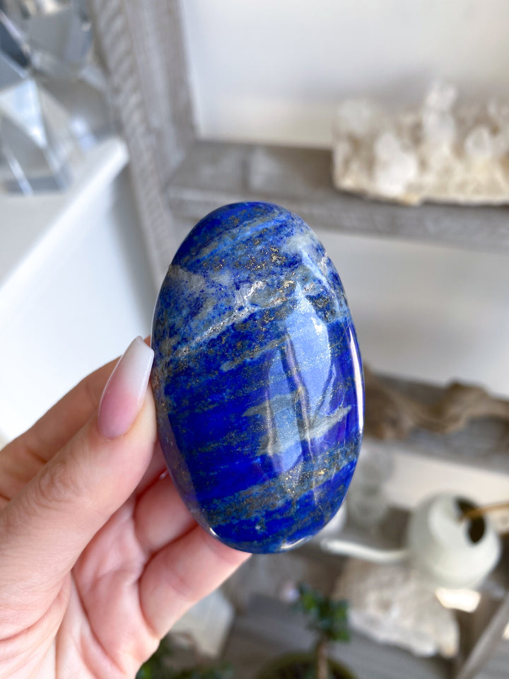 Oval Lapis Lazuli Palm Stone 