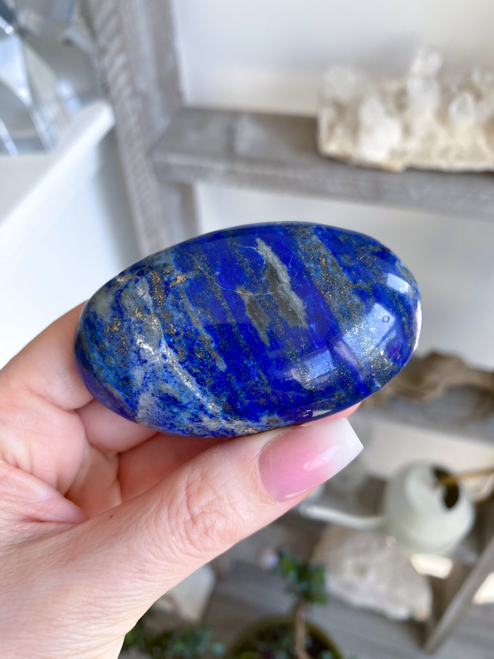 Oval Lapis Lazuli Palm Stone 