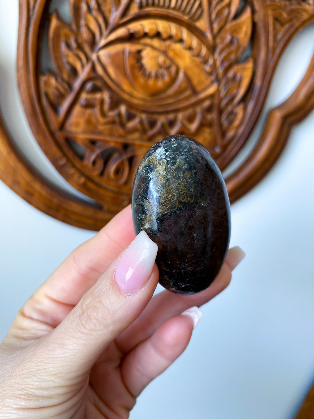 Garnet Palm Stone #1