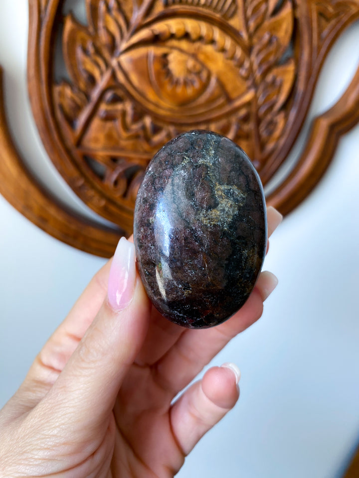 Garnet Palm Stone #1