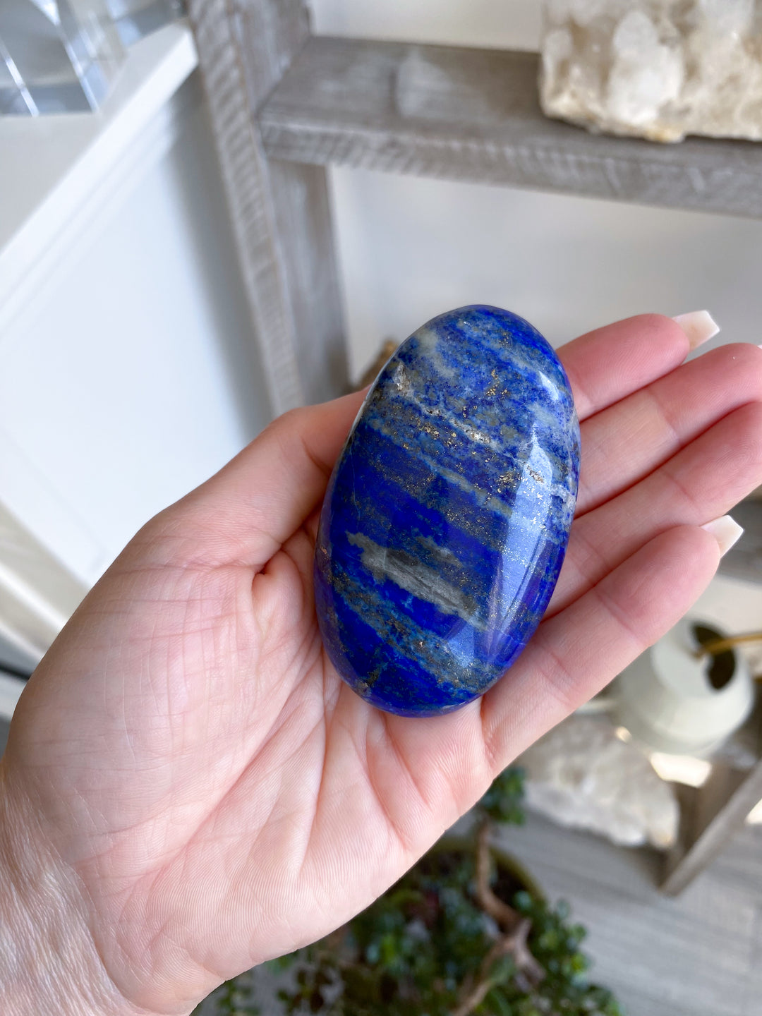 Oval Lapis Lazuli Palm Stone 