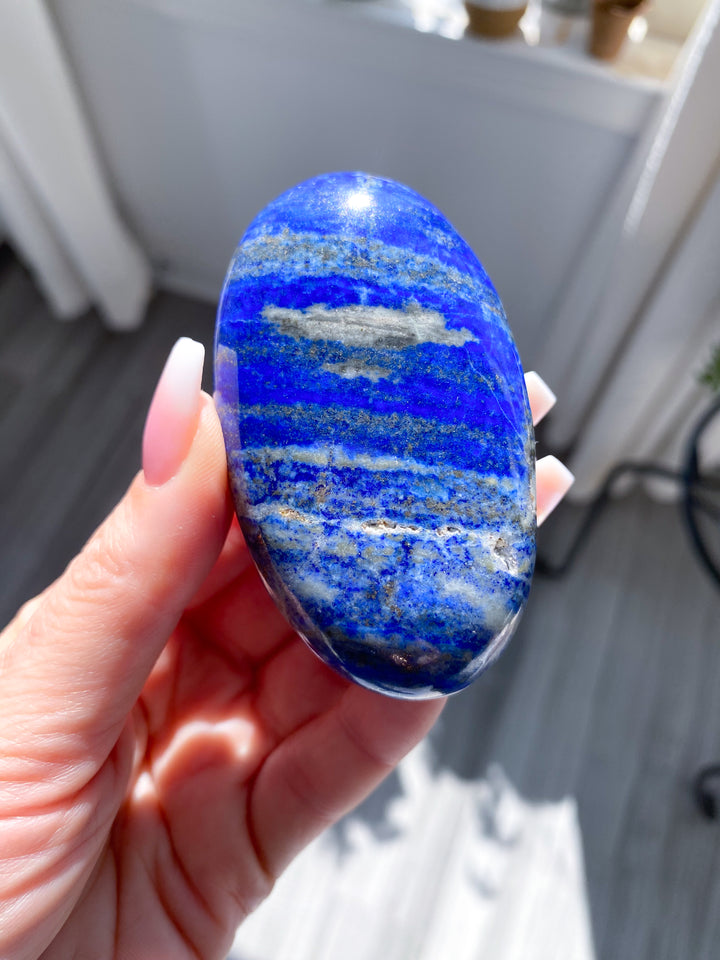 Oval Lapis Lazuli Palm Stone 