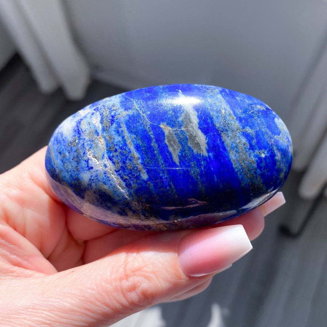 Oval Lapis Lazuli Palm Stone 