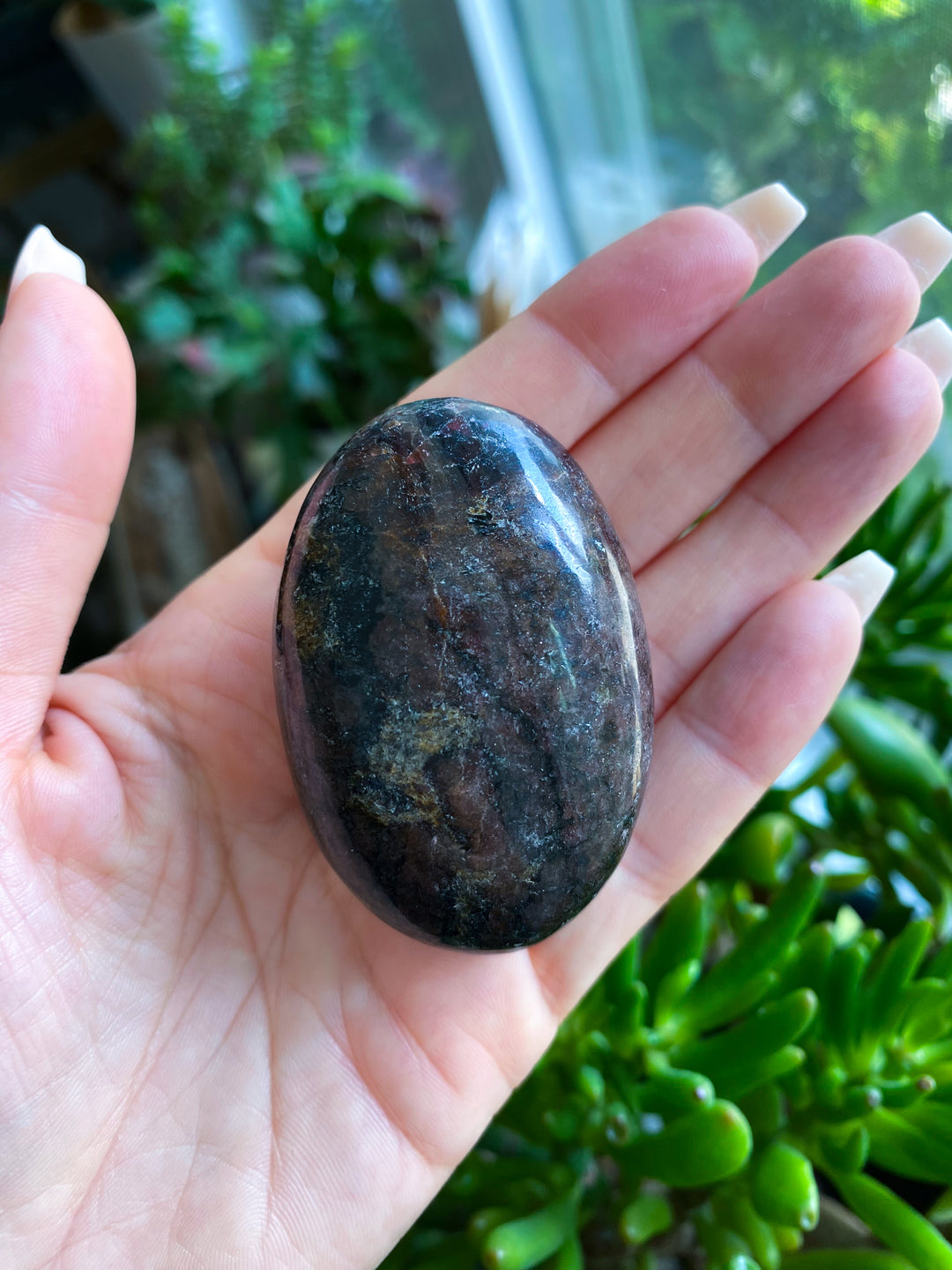Garnet Palm Stone #1