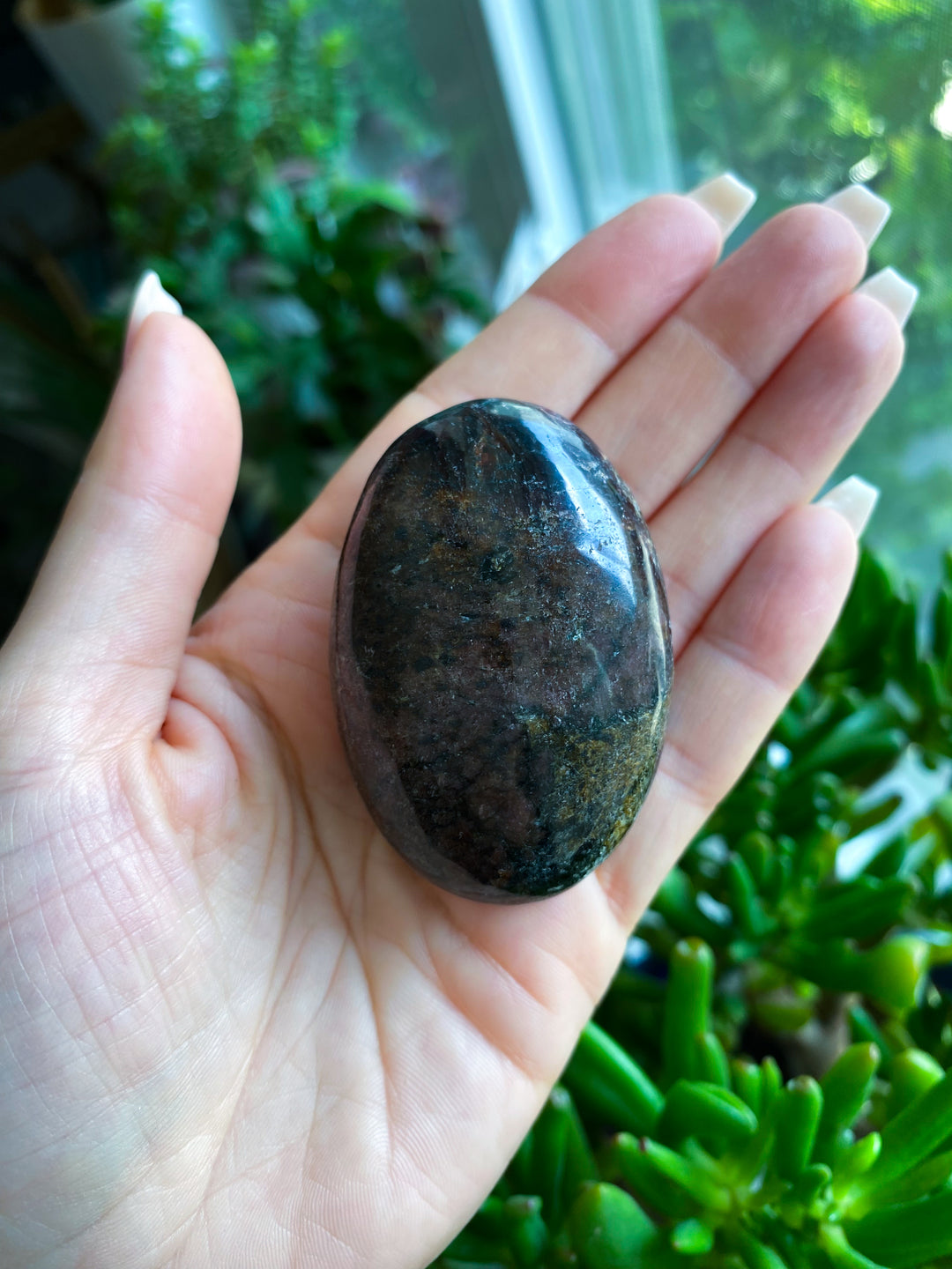 Garnet Palm Stone #1