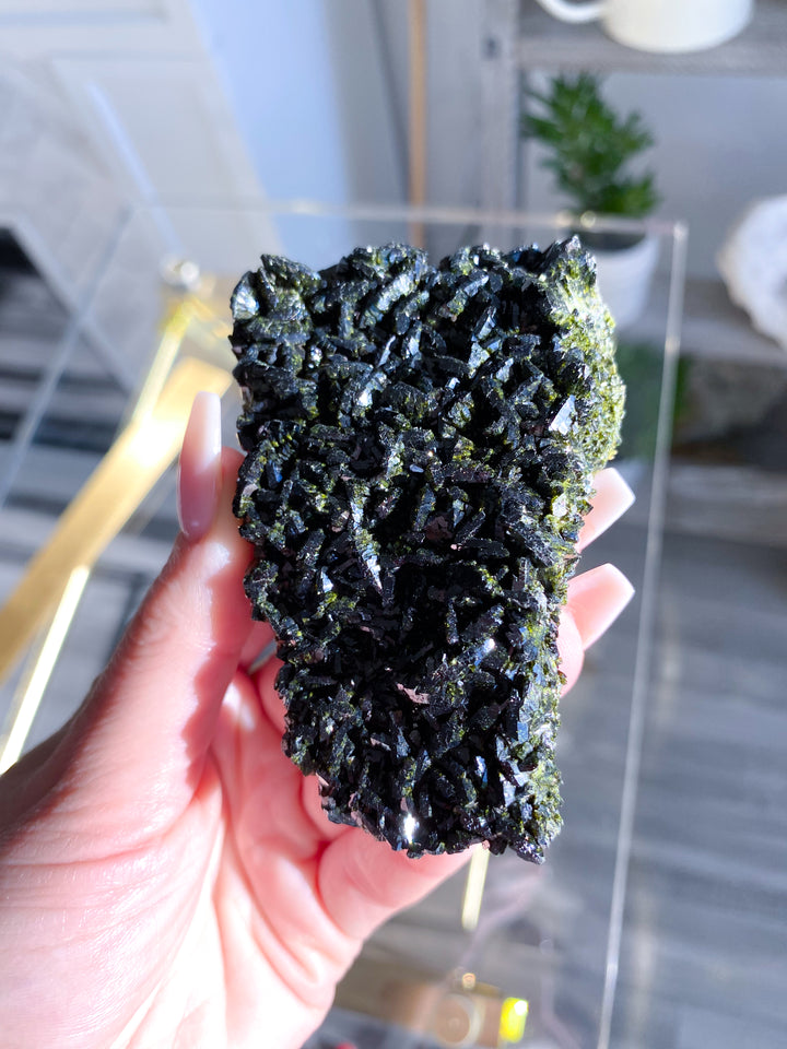 Deep Green Epidote Cluster #2