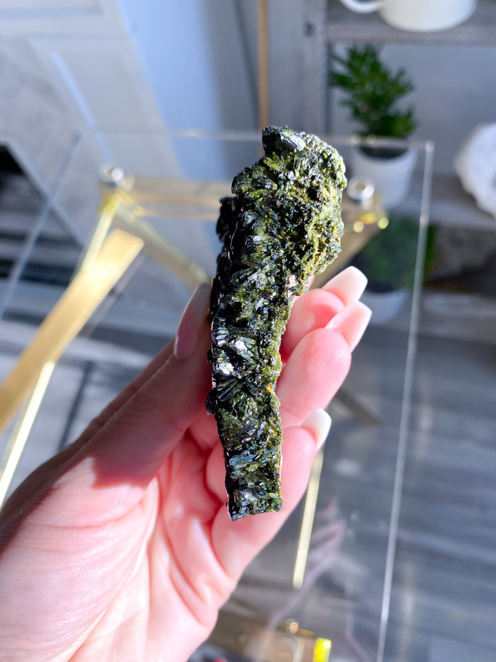 Deep Green Epidote Cluster #2