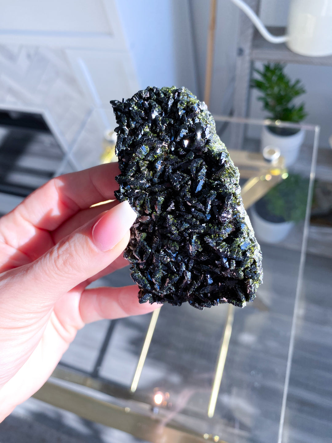 Deep Green Epidote Cluster #2