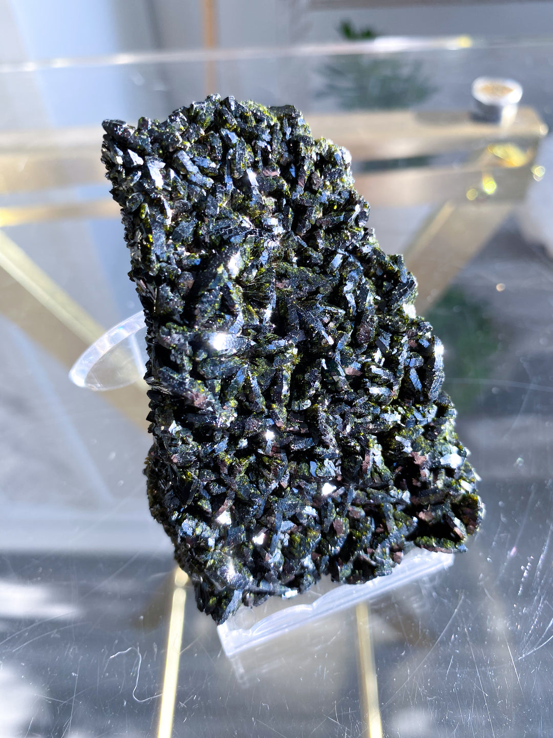 Deep Green Epidote Cluster #2