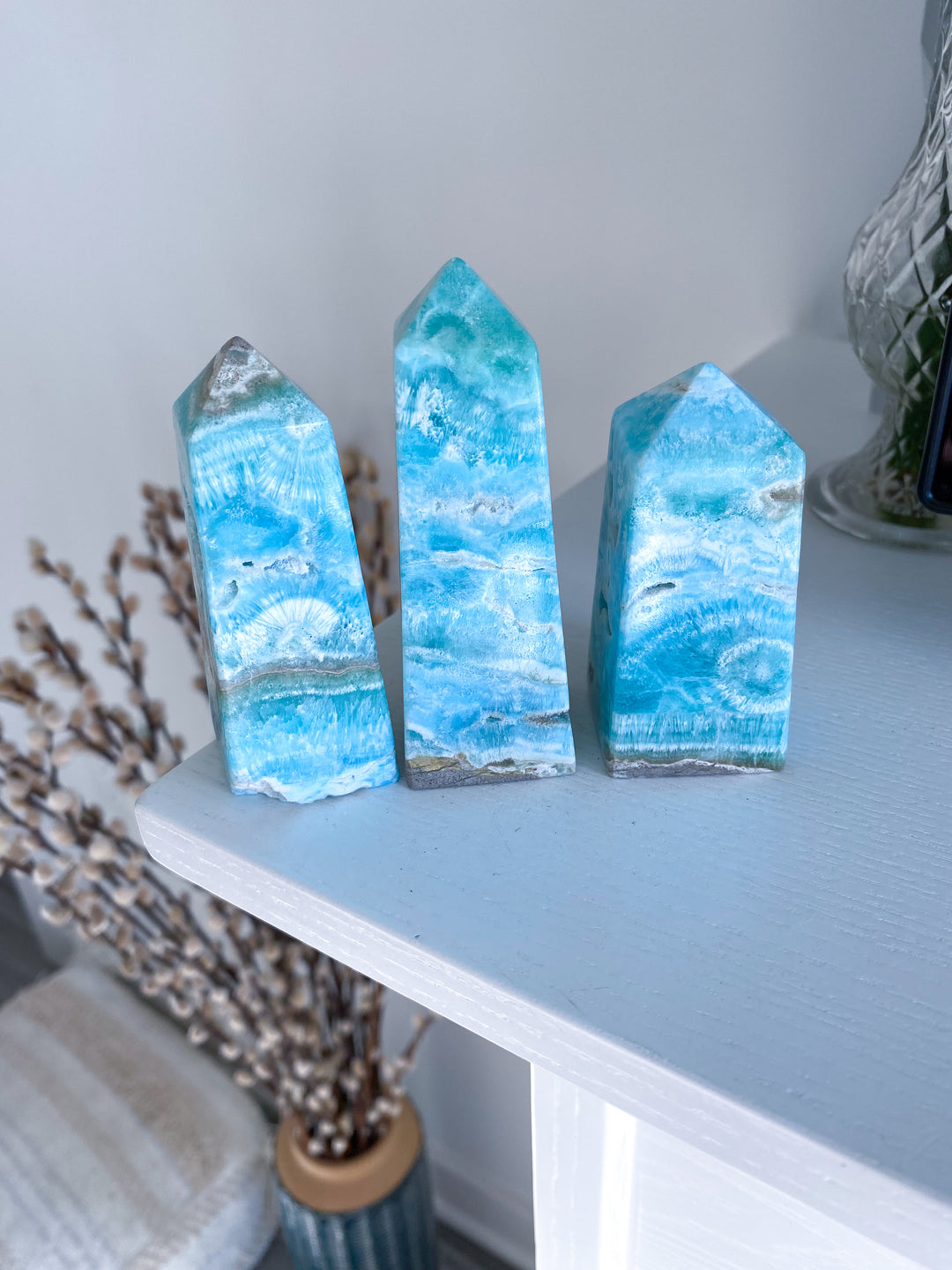 Blue Aragonite Tower
