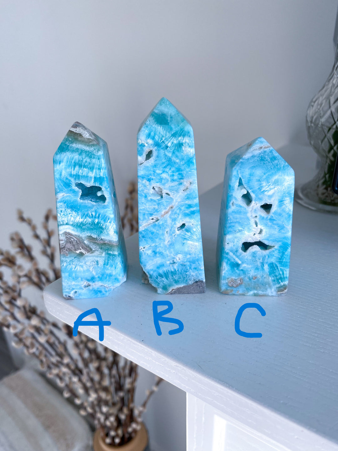 Blue Aragonite Tower
