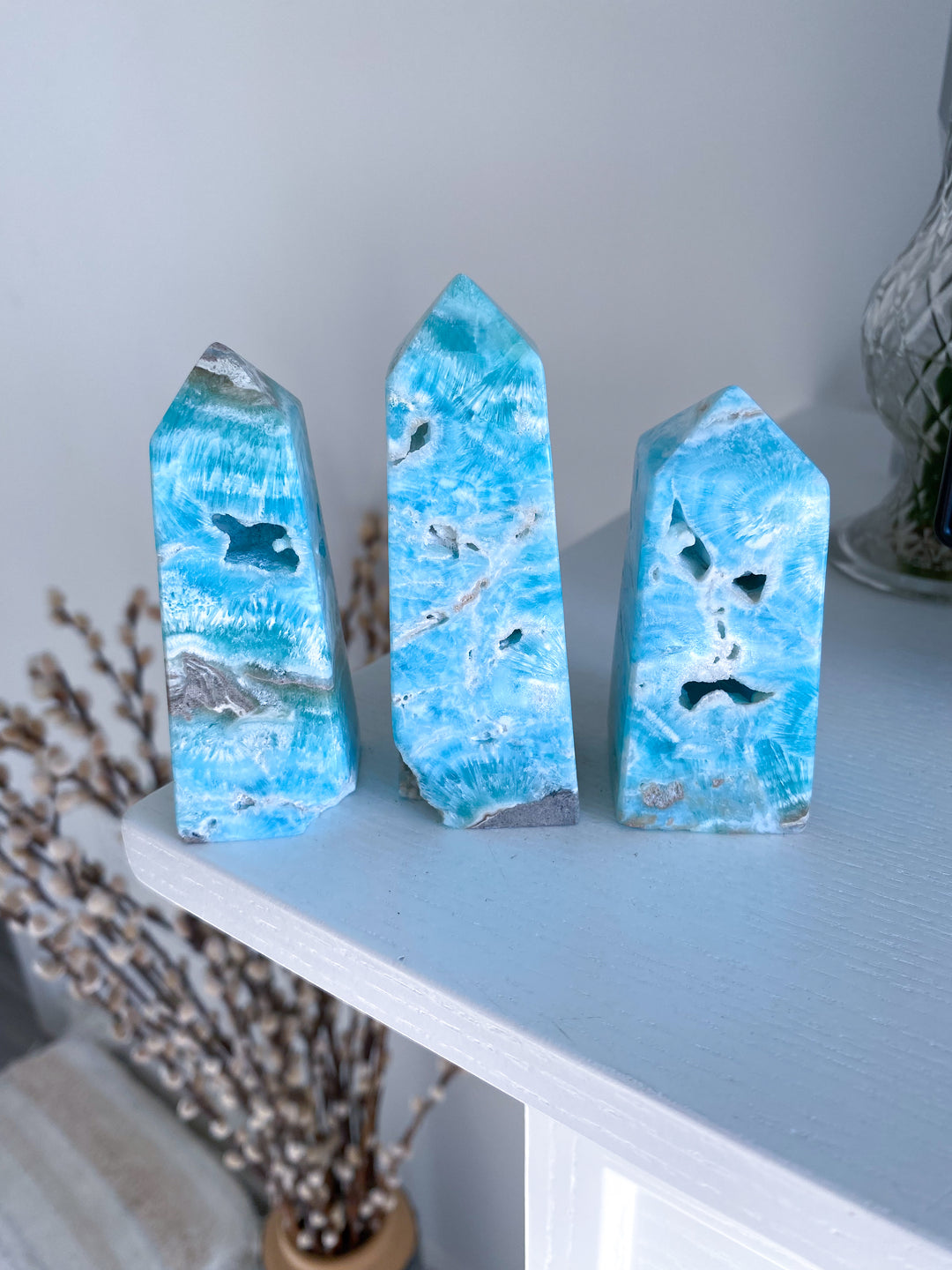 Blue Aragonite Tower
