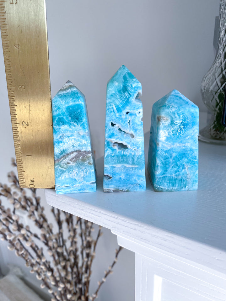 Blue Aragonite Tower