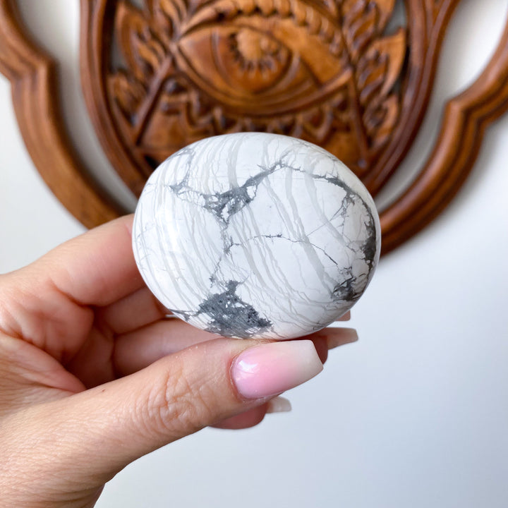 Unique Howlite Palm Stone #5