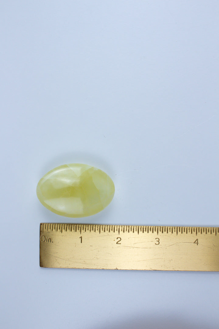 Large Lemon Calcite Worry Stone