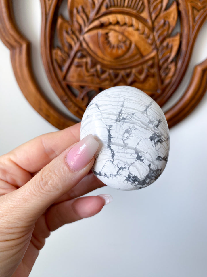 Unique Howlite Palm Stone #5