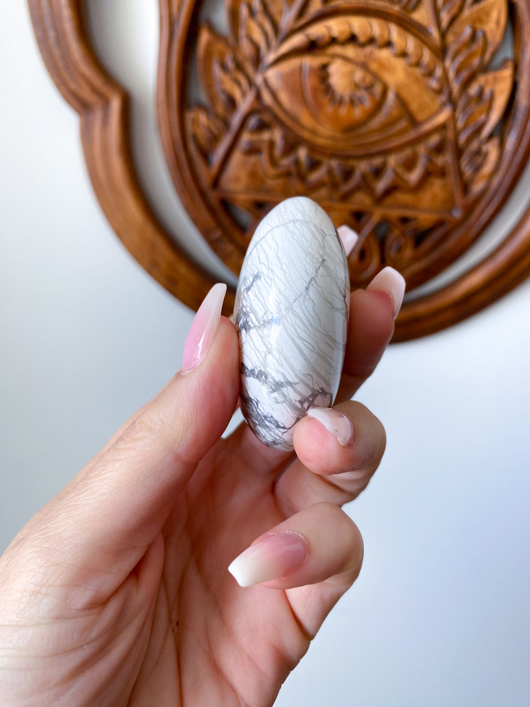 Unique Howlite Palm Stone #5