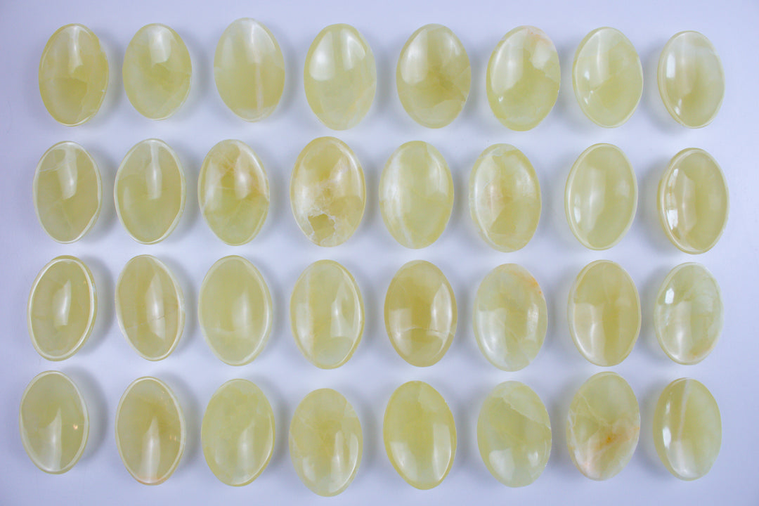 Large Lemon Calcite Worry Stone