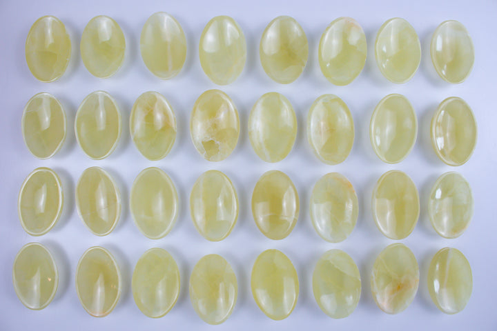 Large Lemon Calcite Worry Stone