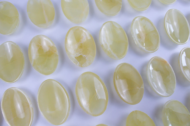 Large Lemon Calcite Worry Stone