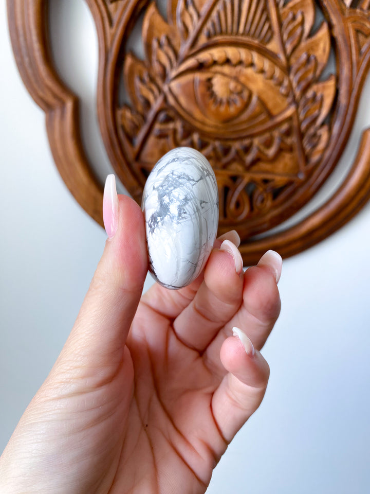 Unique Howlite Palm Stone #5