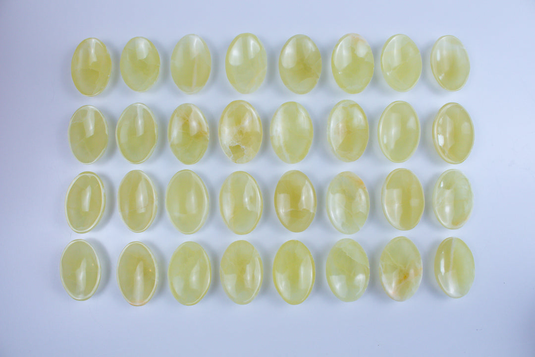 Large Lemon Calcite Worry Stone