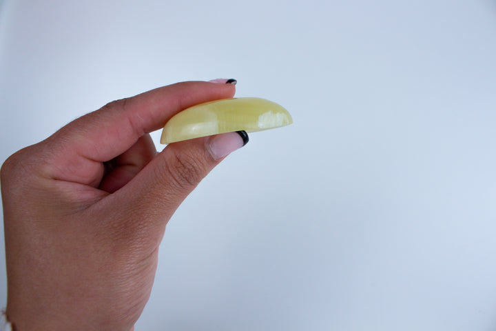 Large Lemon Calcite Worry Stone
