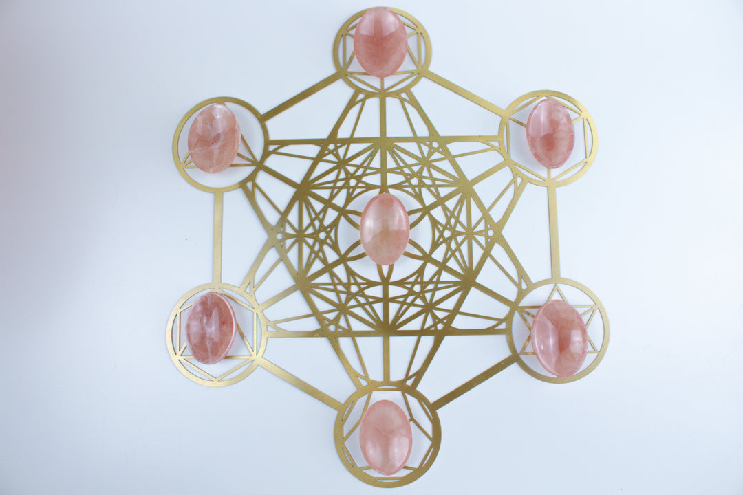 Large Rose Calcite Pink Worry Stone
