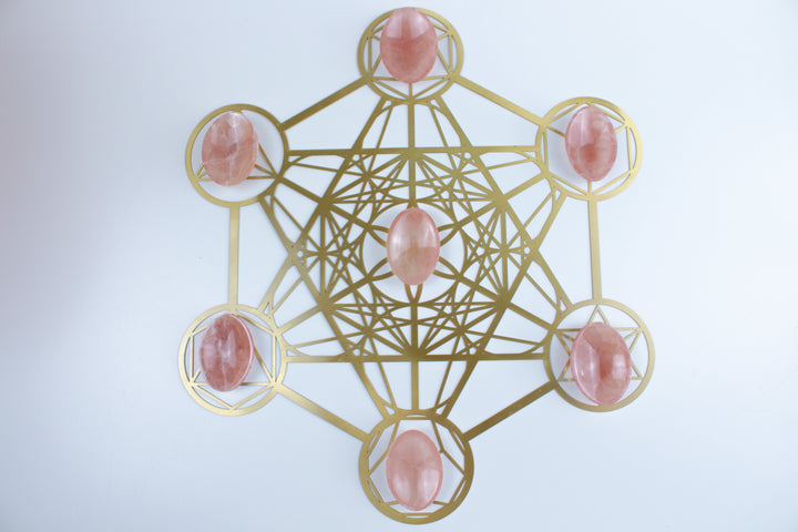 Large Rose Calcite Pink Worry Stone