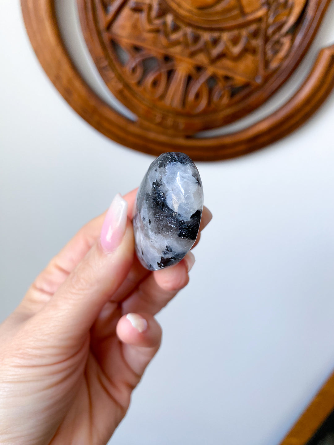Mini Rainbow Moonstone Palm #1