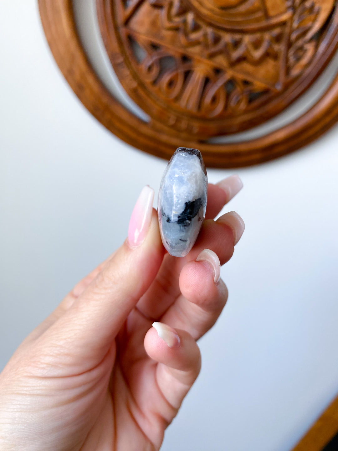 Mini Rainbow Moonstone Palm #1