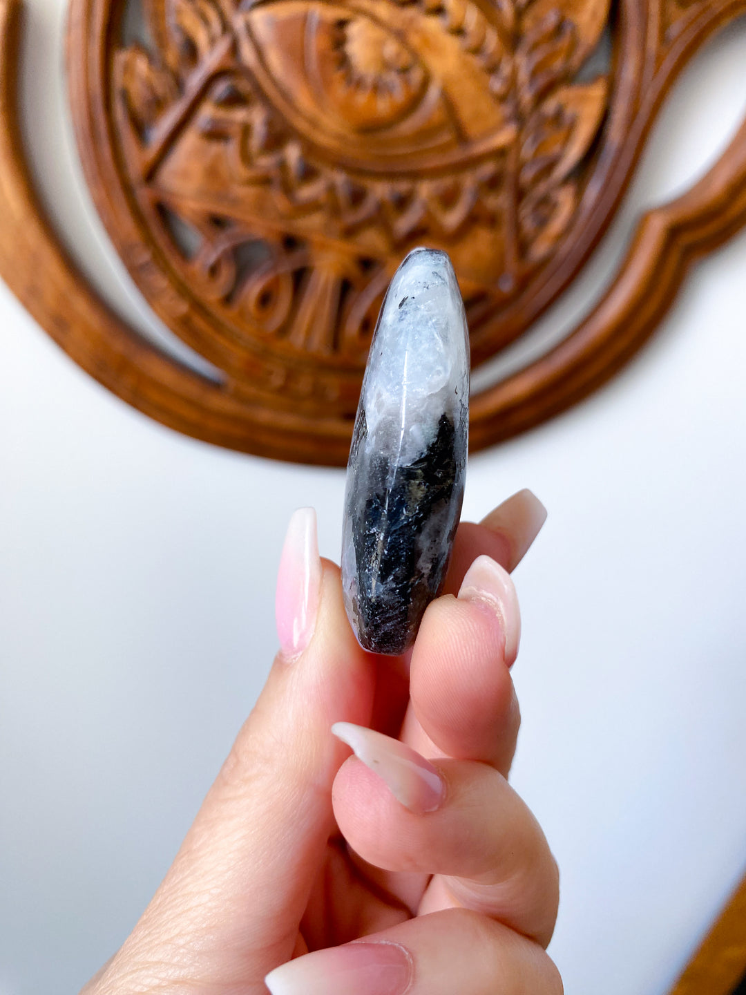 Mini Rainbow Moonstone Palm #1