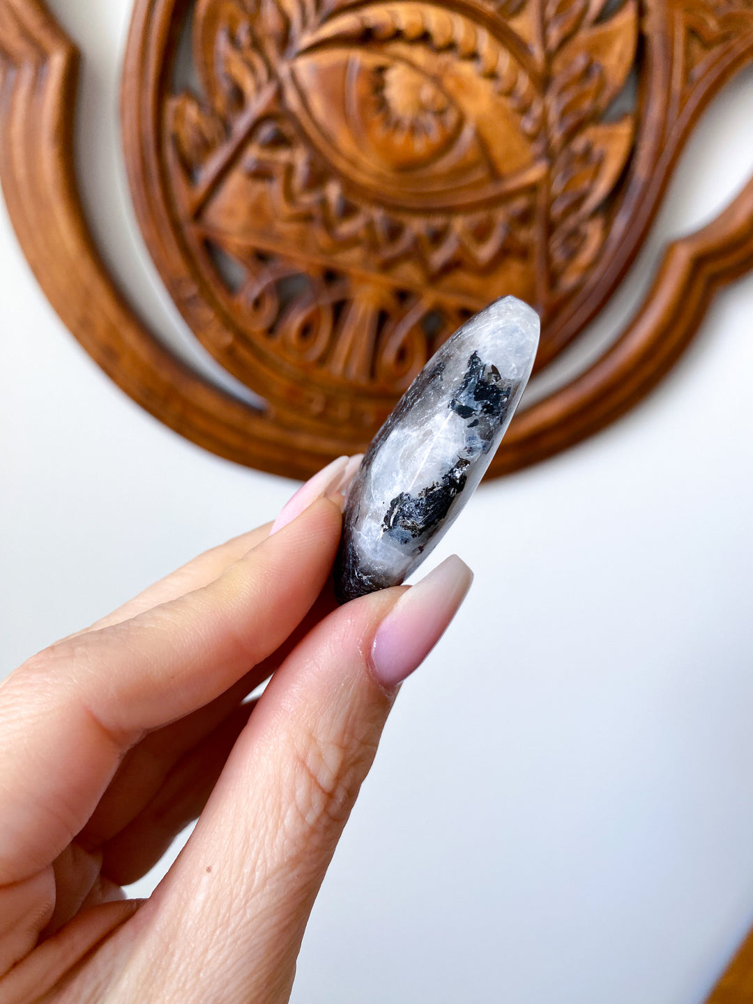 Mini Rainbow Moonstone Palm #1