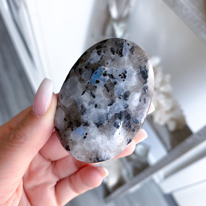 Flashy Rainbow Moonstone Palm 