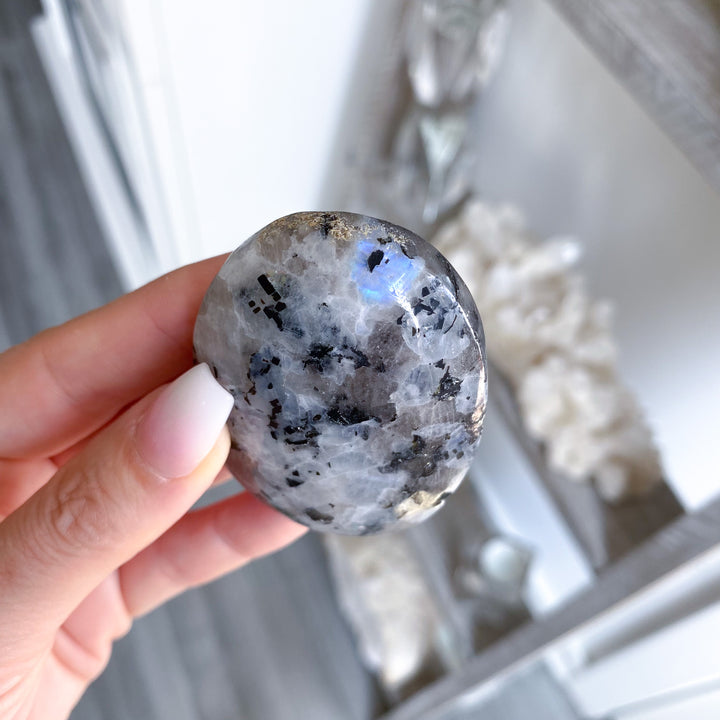 Flashy Rainbow Moonstone Palm 