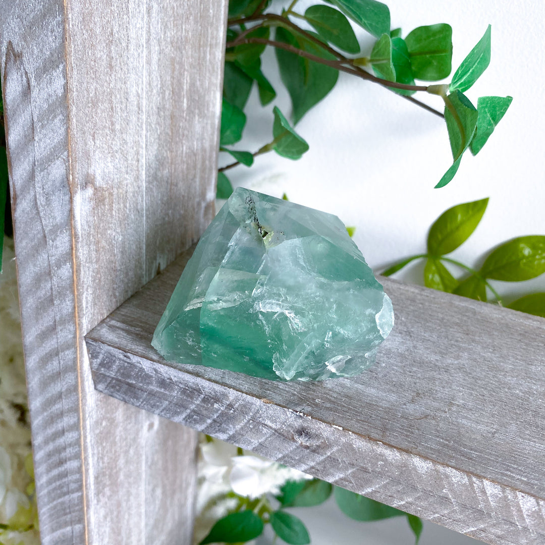 Green Fluorite Point w/ Inclusions #13