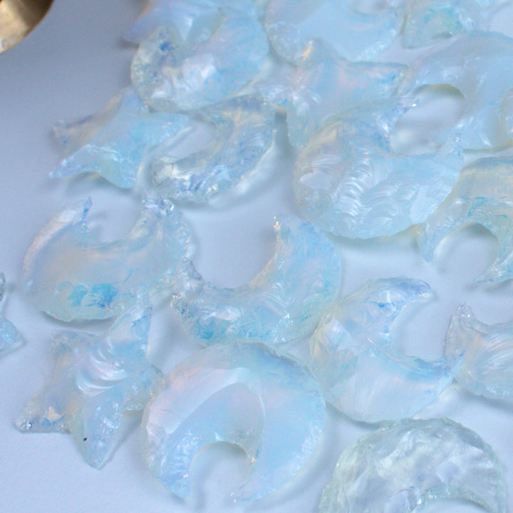 Edgy Opalite Moon or Star Carving