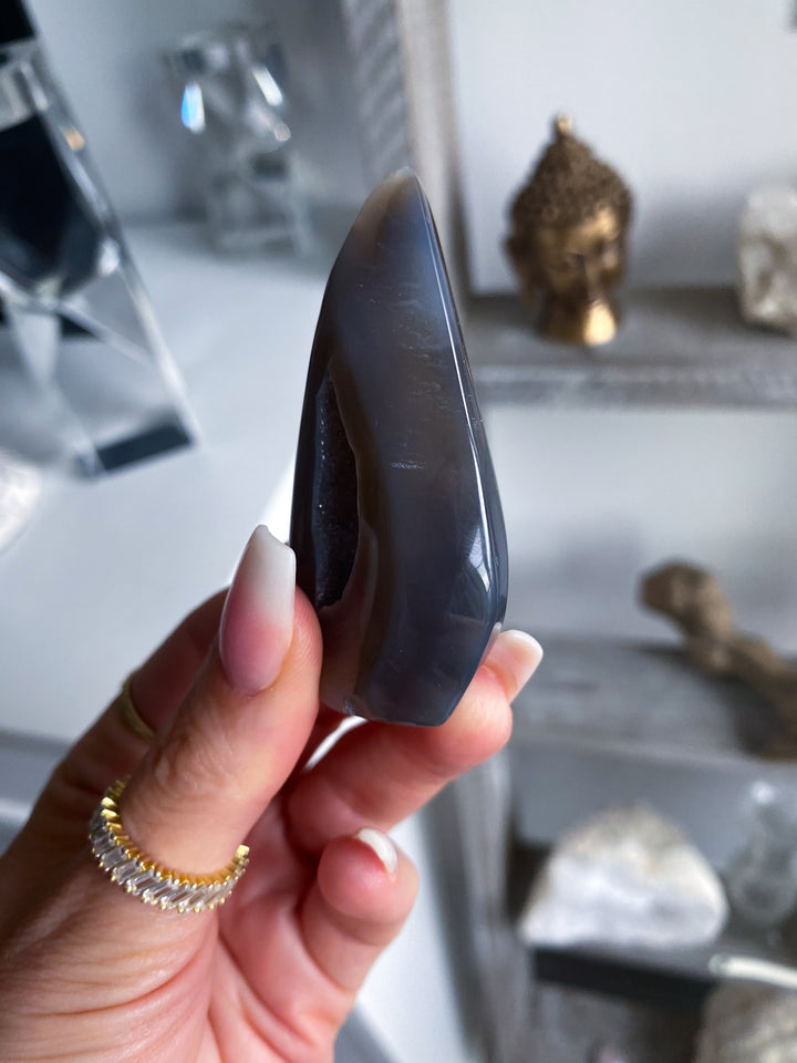 Small Dark Agate Flame #3