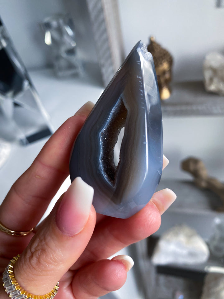 Small Dark Agate Flame #3