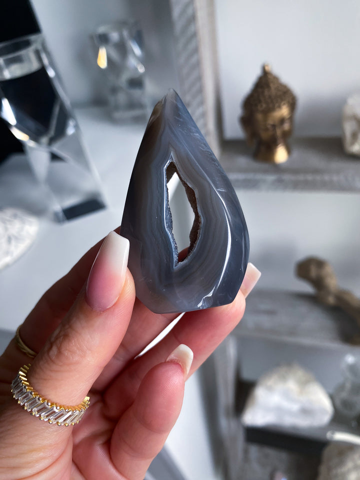 Small Dark Agate Flame #3