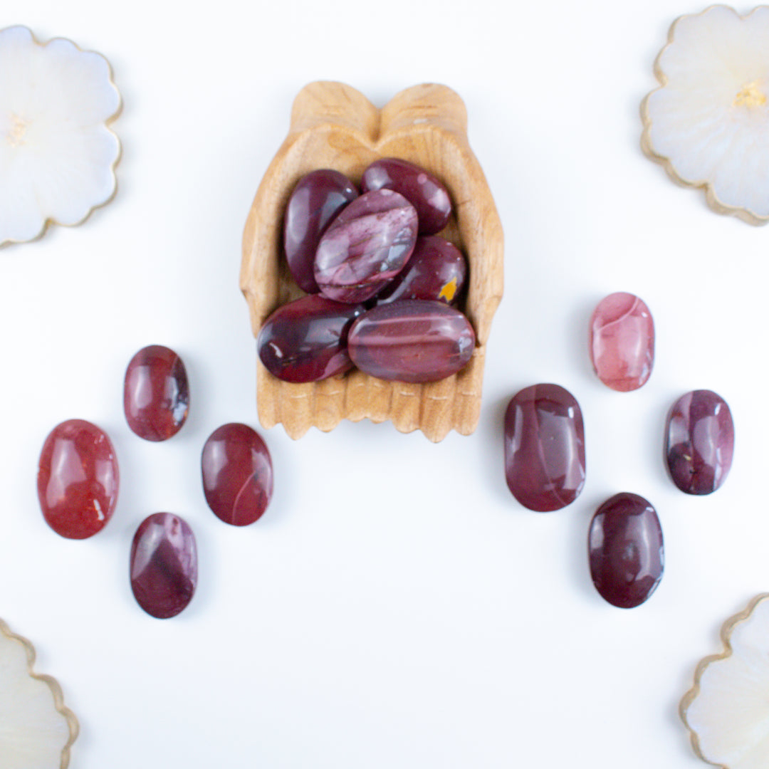 Red & Mauve Mookaite Palm