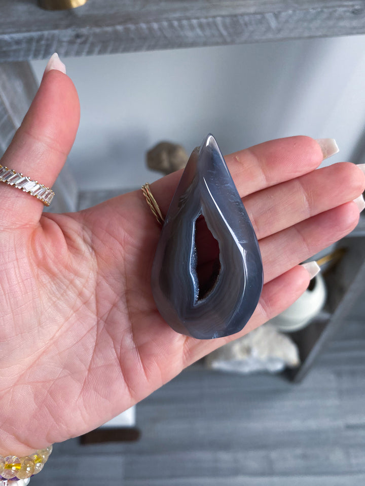 Small Dark Agate Flame #3