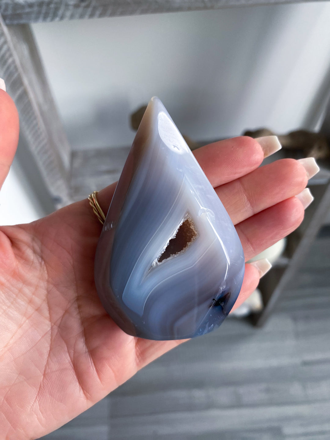 Gray Agate Flame - Your Choice