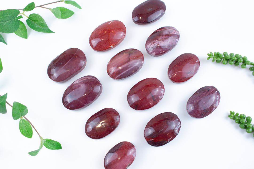 Red & Mauve Mookaite Palm