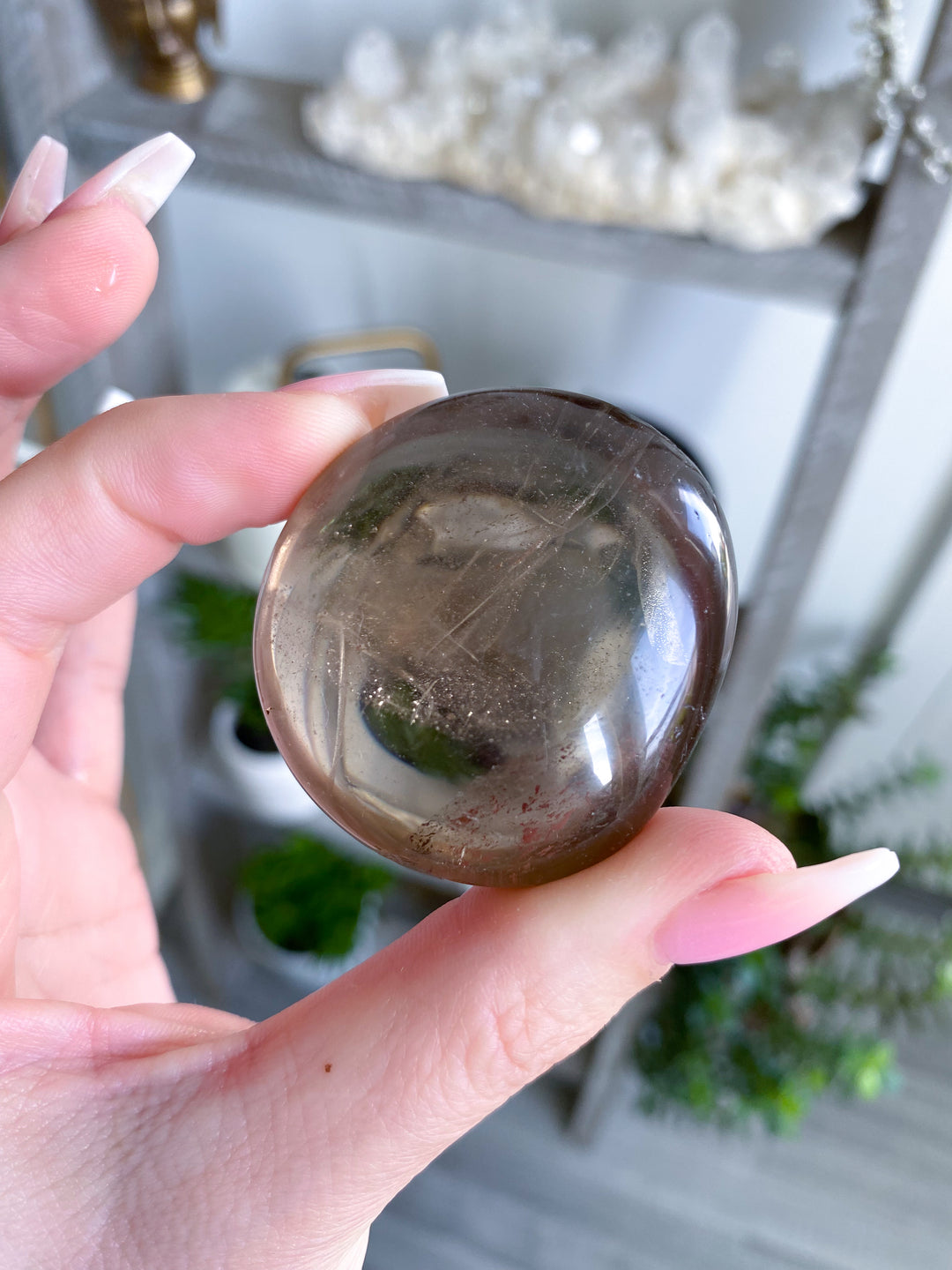 Small Smokey Quartz Palm - Get Exact Piece