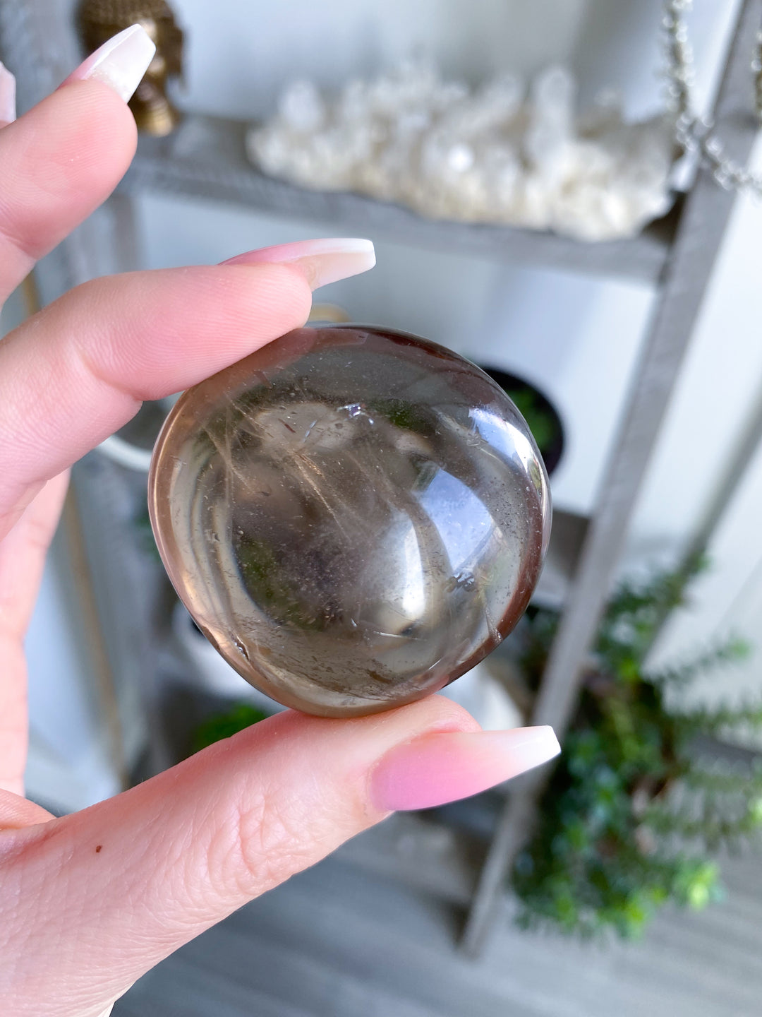 Small Smokey Quartz Palm - Get Exact Piece