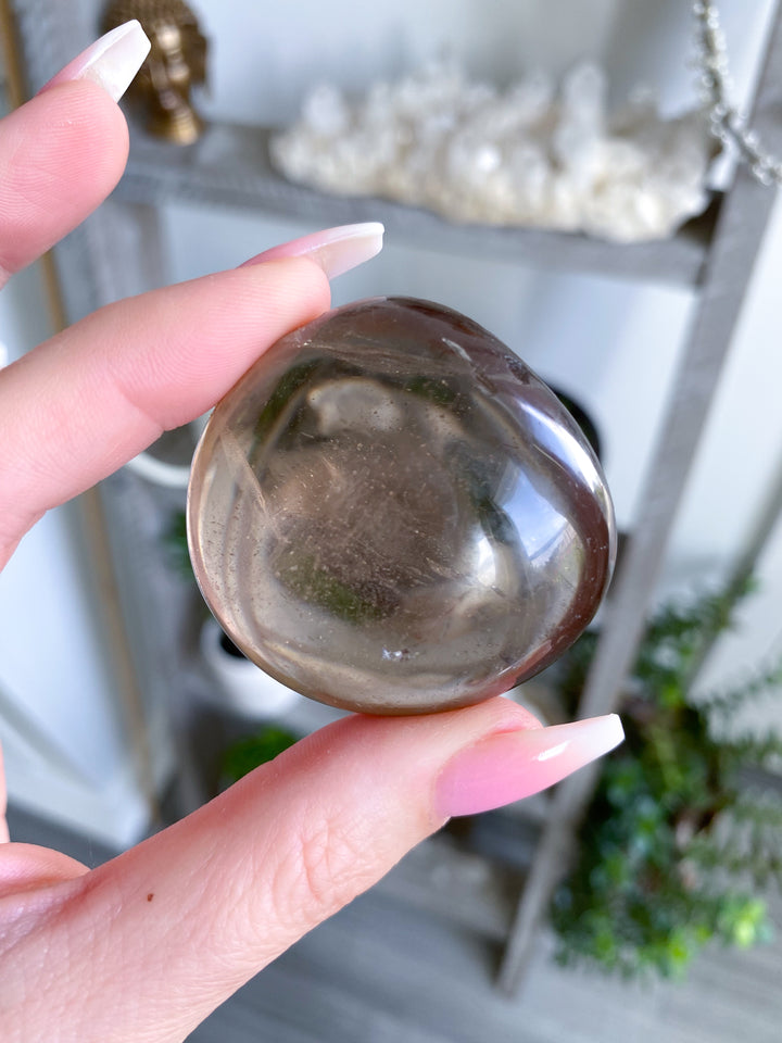 Small Smokey Quartz Palm - Get Exact Piece