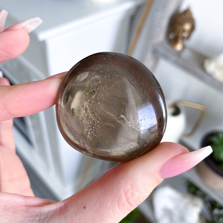 Small Smokey Quartz Palm - Get Exact Piece