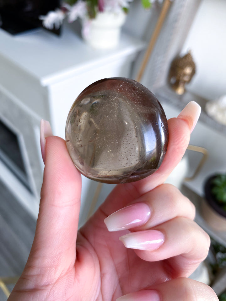 Small Smokey Quartz Palm - Get Exact Piece