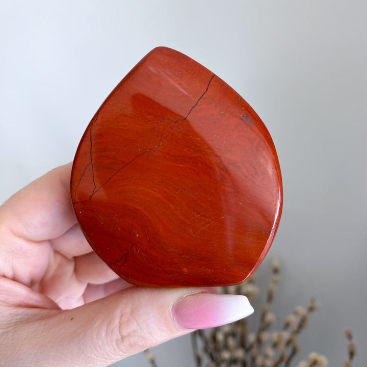 Unique Red Jasper Flame